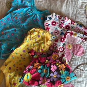 Four flower outfits